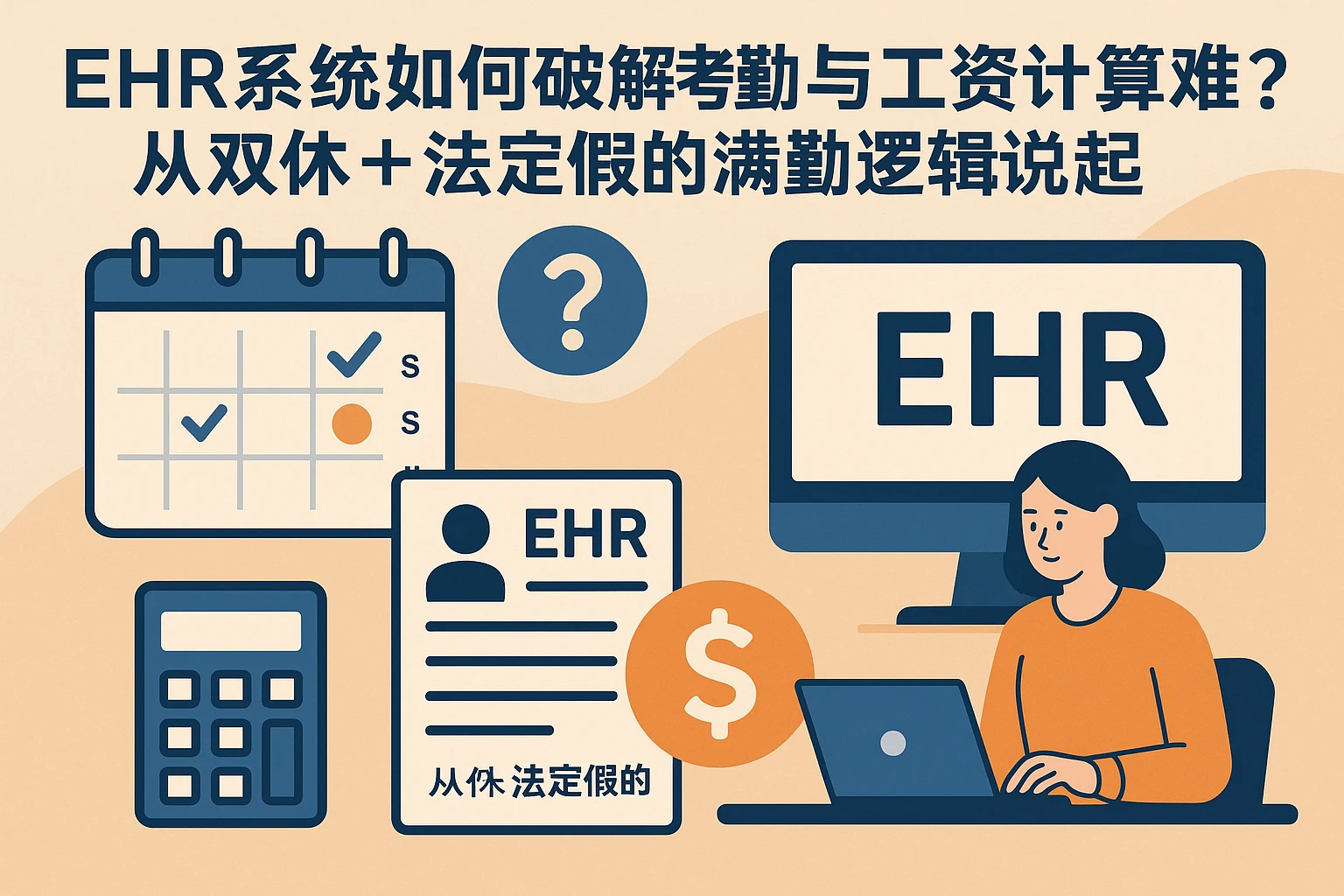 EHR系统如何破解考勤与工资计算难题？从双休+法定假的满勤逻辑说起