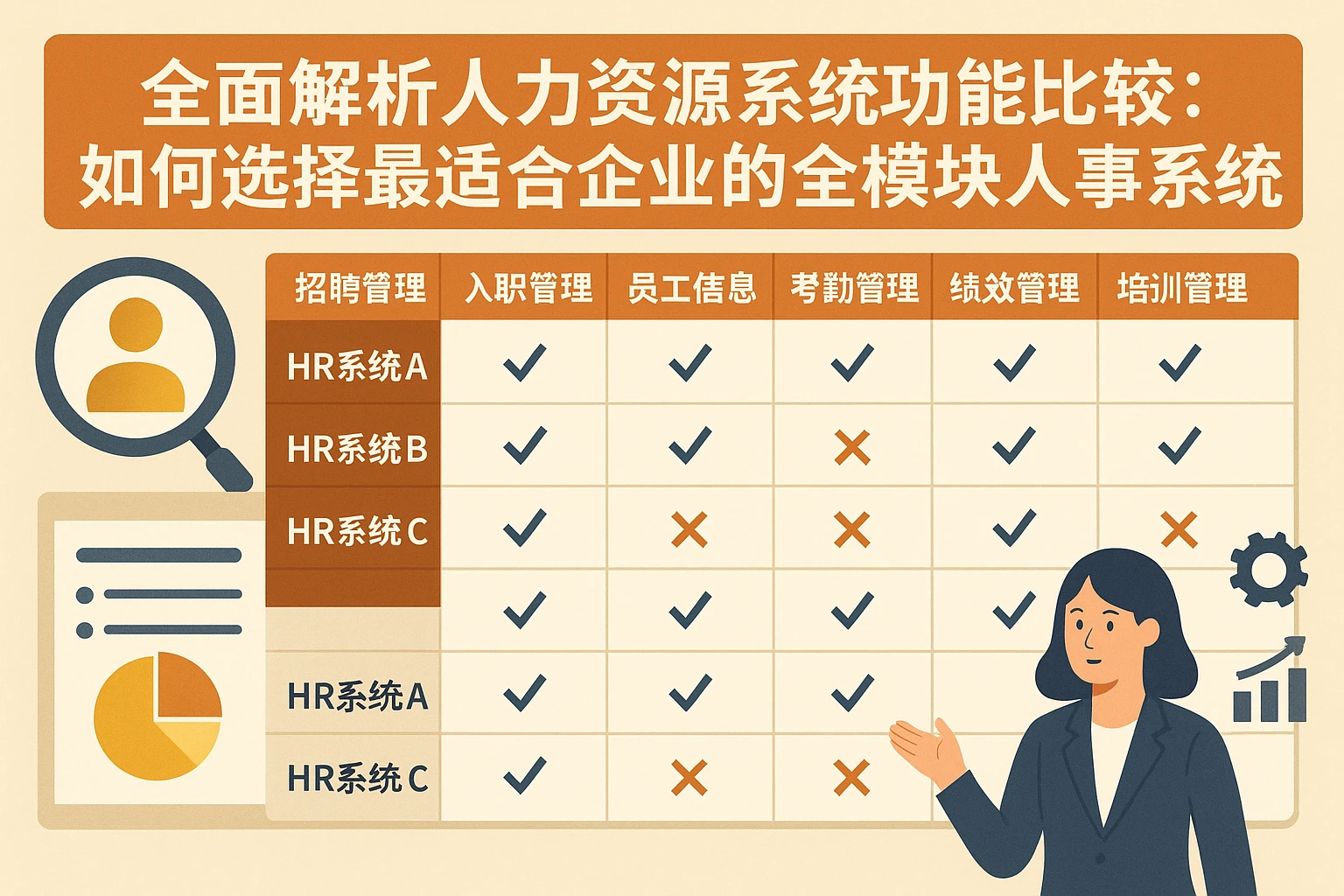 全面解析人力资源系统功能比较:如何选择最适合企业的全模块人事系统