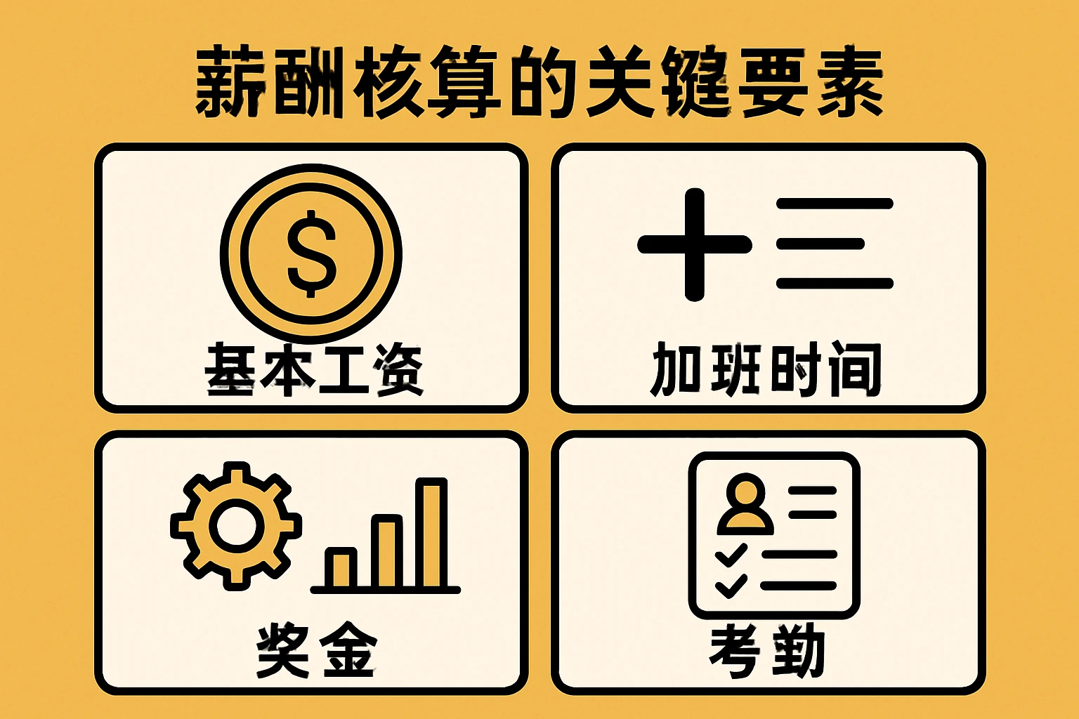 薪酬核算的关键要素