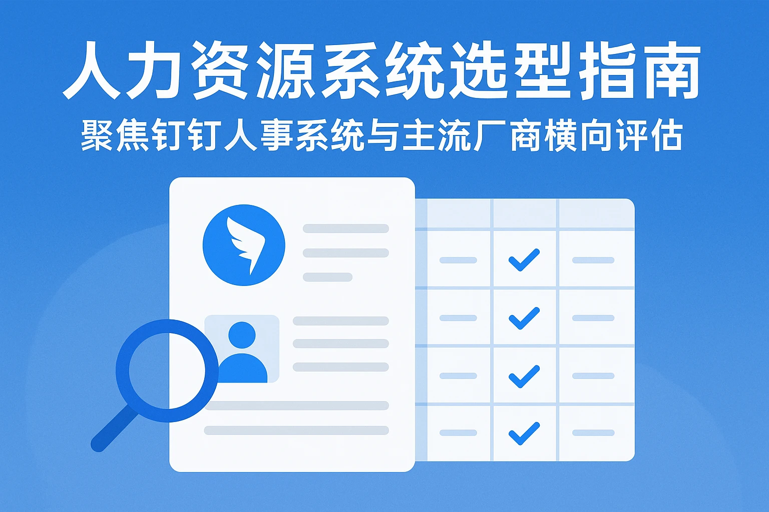 人力资源系统选型指南:聚焦钉钉人事系统与主流厂商横向评估