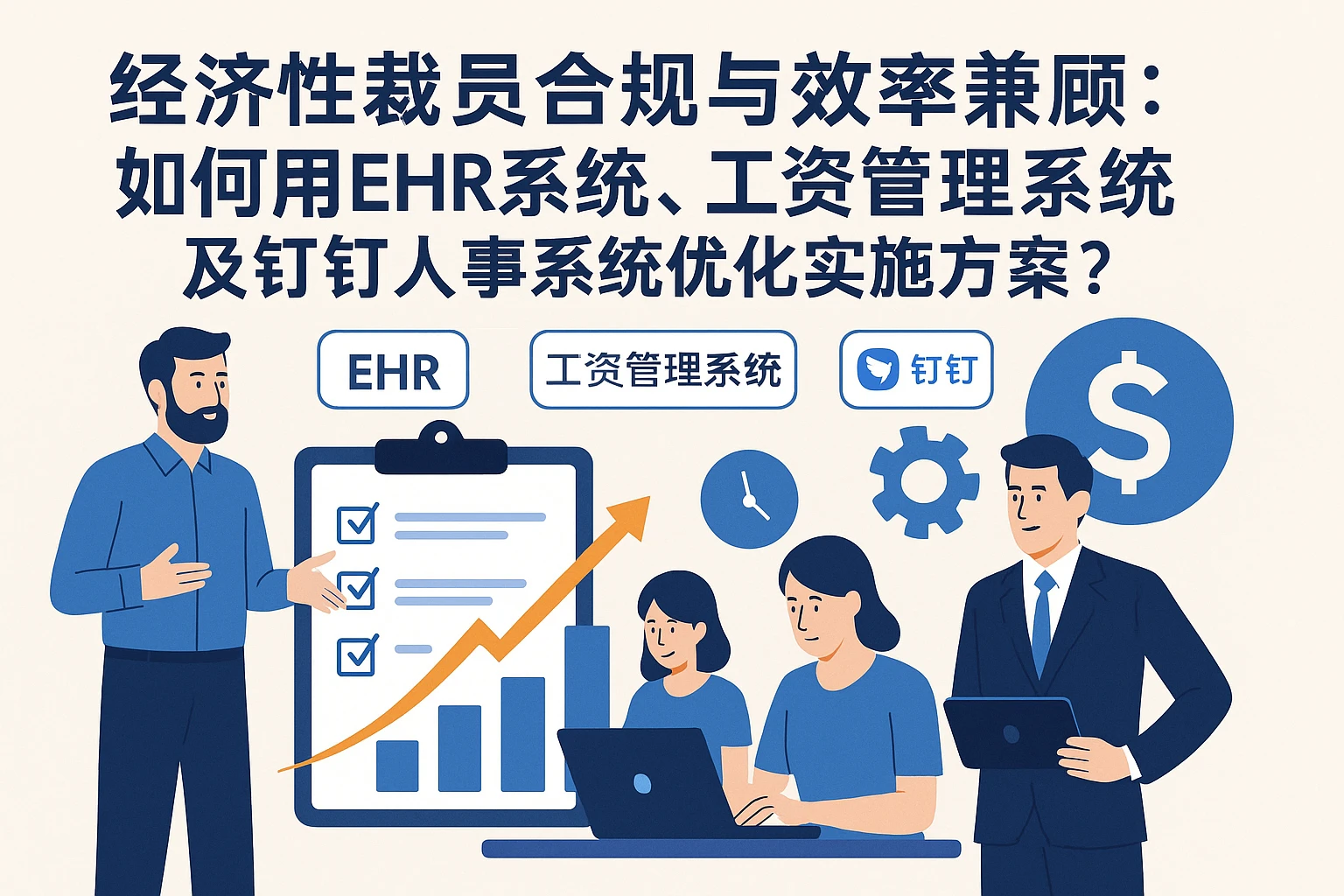 经济性裁员合规与效率兼顾：如何用EHR系统、工资管理系统及钉钉人事系统优化实施方案？