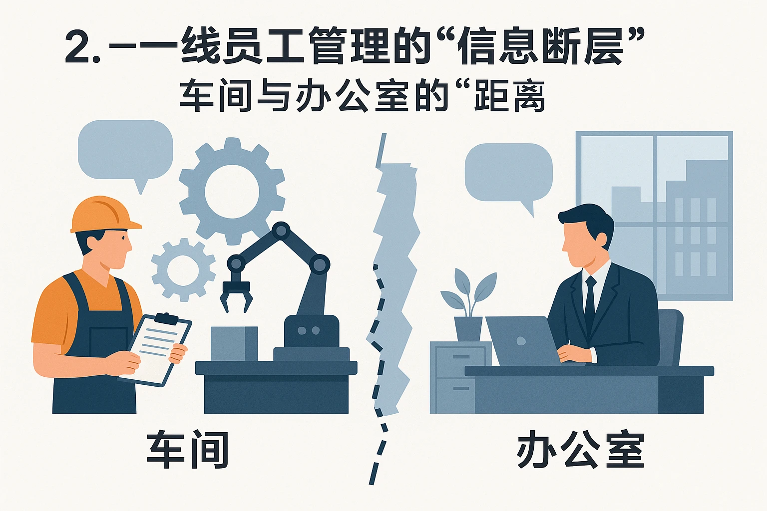 2. 一线员工管理的“信息断层”:车间与办公室的“距离”