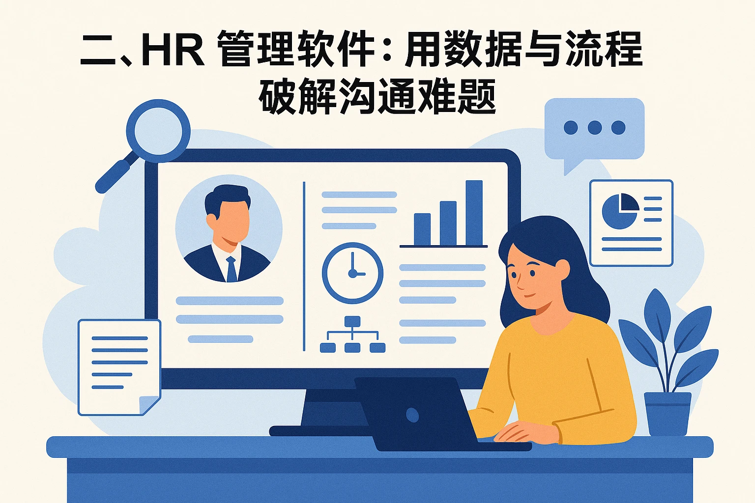 二、HR管理软件：用数据与流程破解沟通难题