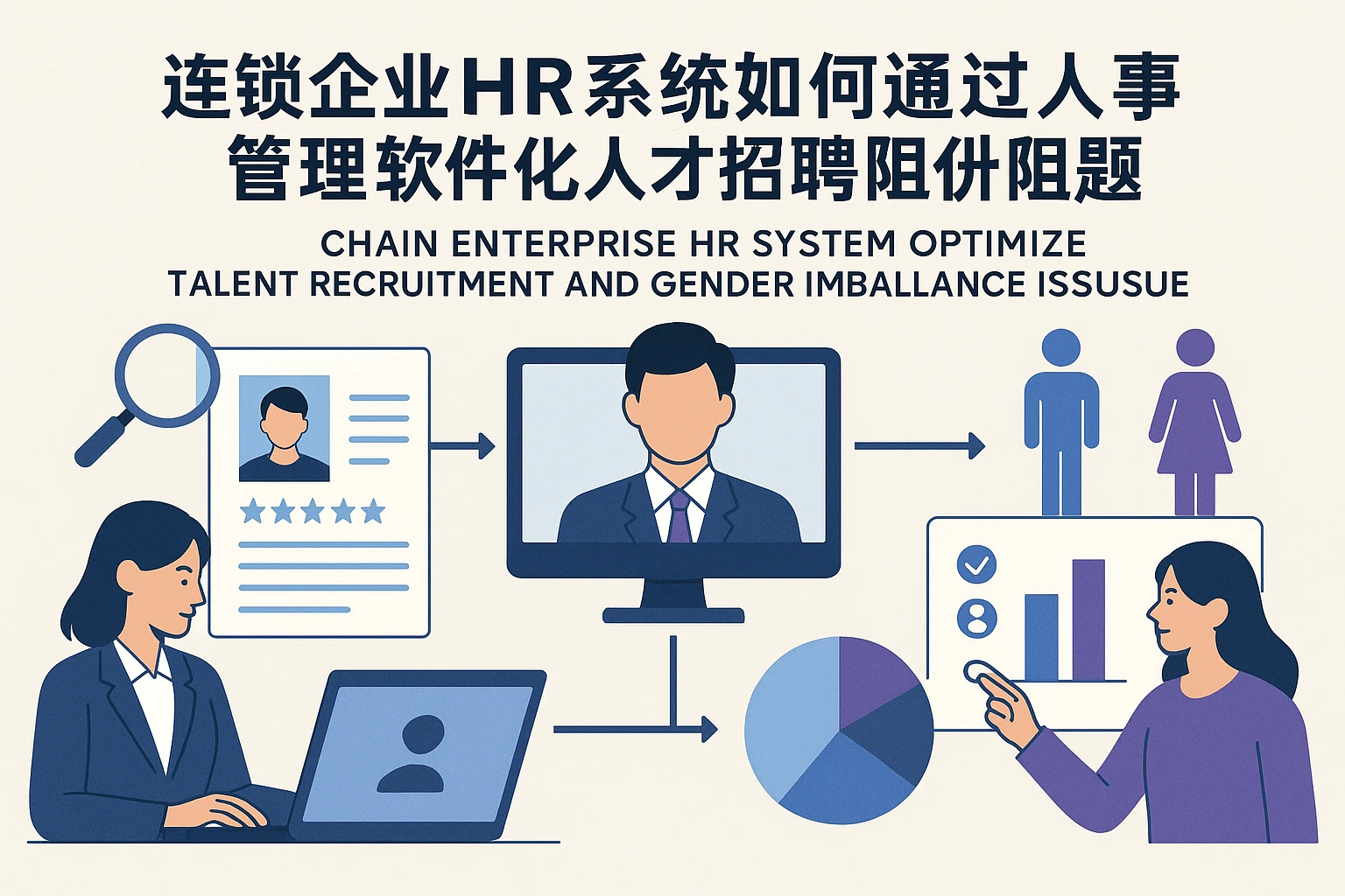 连锁企业HR系统如何通过人事管理软件优化人才招聘与性别比例失衡问题