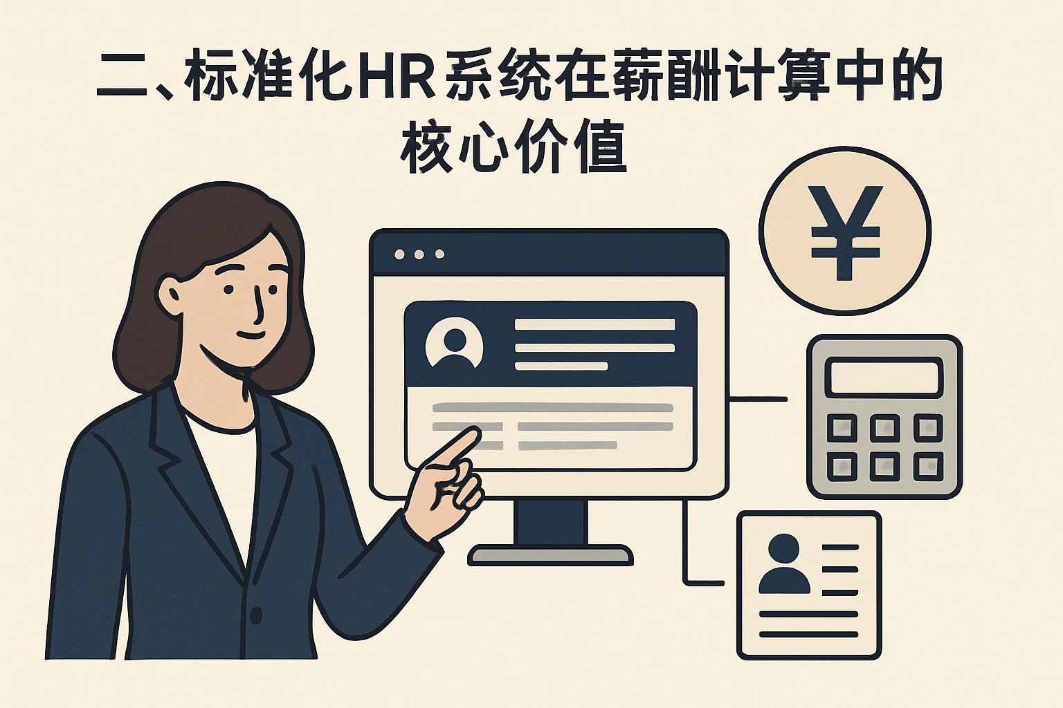 二、标准化HR系统在薪酬计算中的核心价值