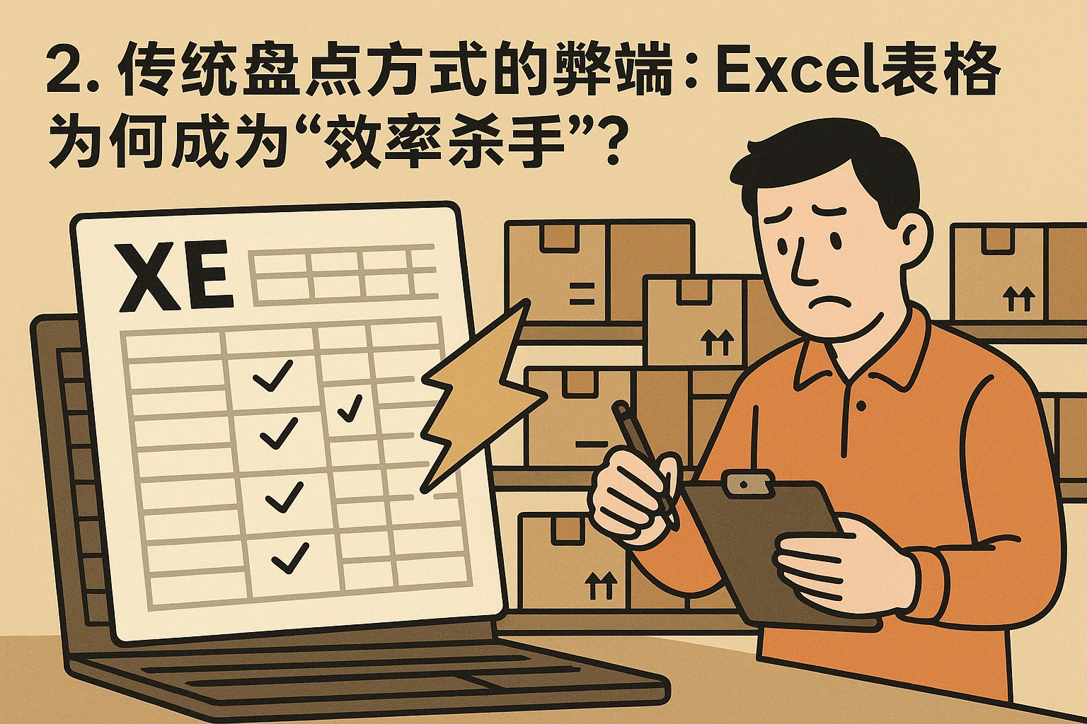 2. 传统盘点方式的弊端：Excel表格为何成为“效率杀手”？