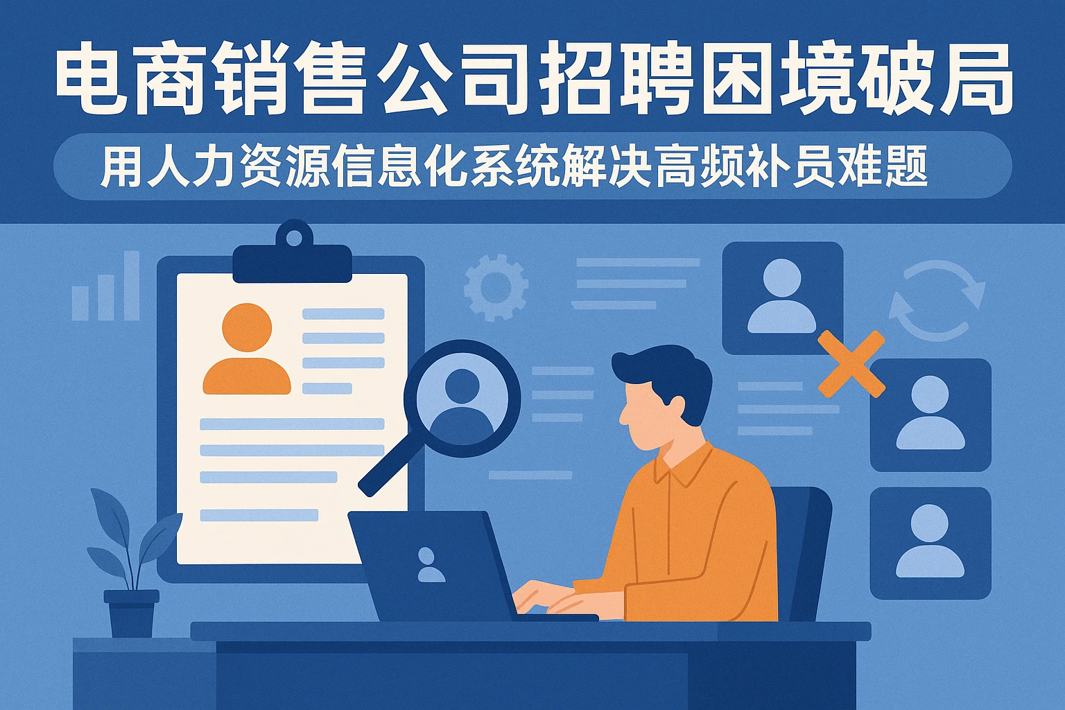 电商销售公司招聘困境破局：用人力资源信息化系统解决高频补员难题