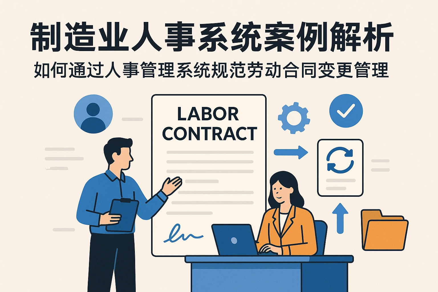 制造业人事系统案例解析:如何通过人事管理系统规范劳动合同变更管理