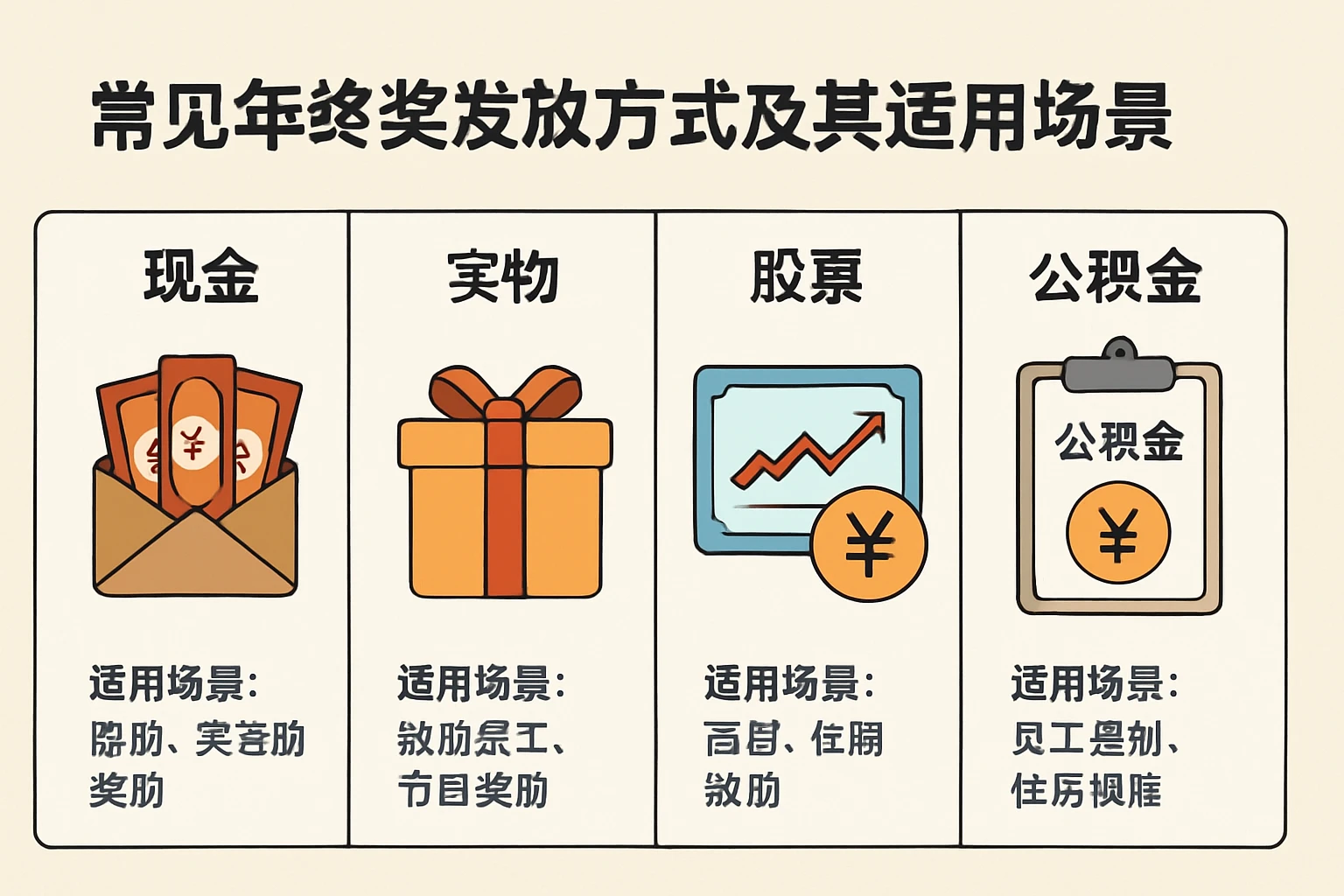 常见年终奖发放方式及其适用场景