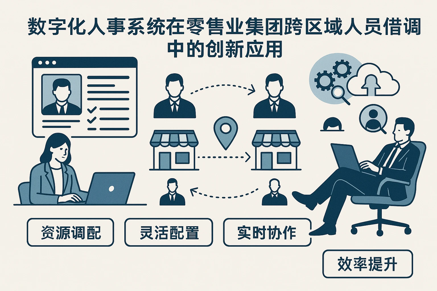 数字化人事系统在零售业集团跨区域人员借调中的创新应用