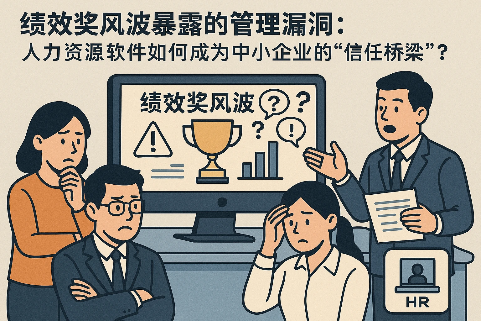 绩效奖风波暴露的管理漏洞：人力资源软件如何成为中小企业的“信任桥梁”？