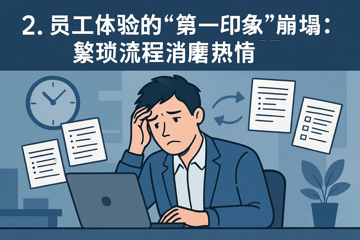 2. 员工体验的“第一印象”崩塌：繁琐流程消磨热情