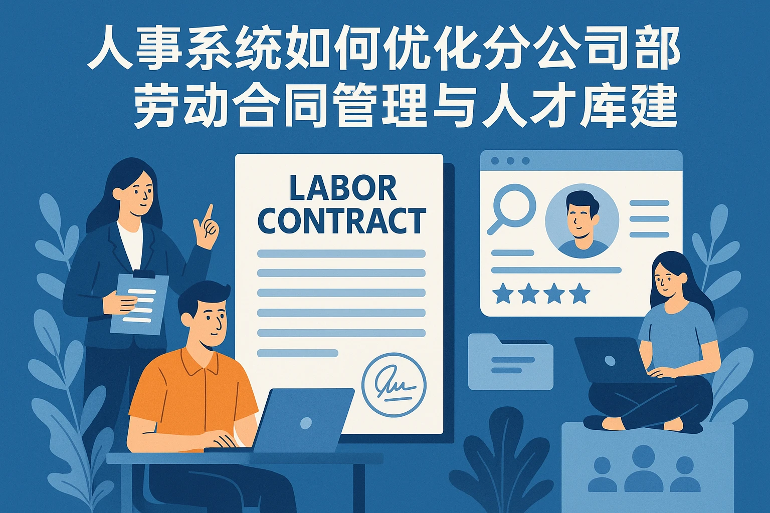 人事系统如何优化分公司劳动合同管理与人才库建设