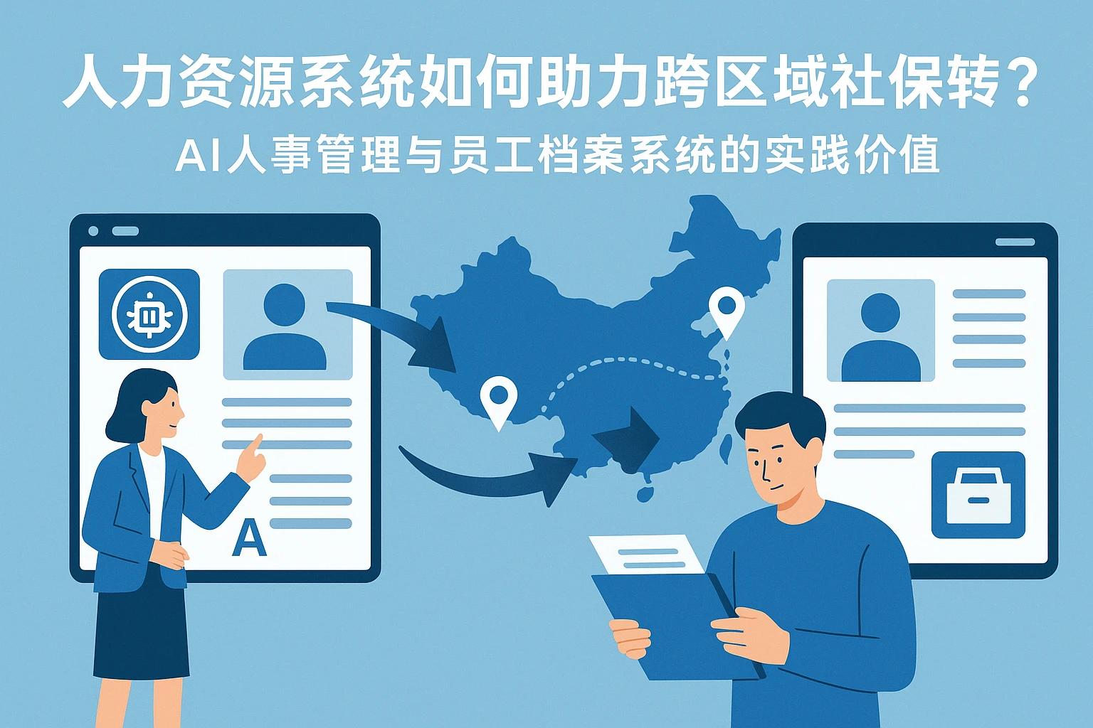 人力资源系统如何助力跨区域社保转移?AI人事管理与员工档案系统的实践价值