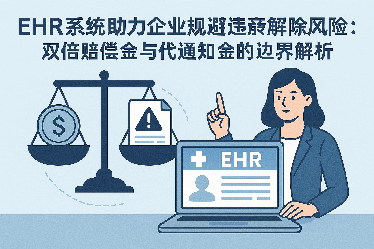 EHR系统助力企业规避违法解除风险:双倍赔偿金与代通知金的边界解析