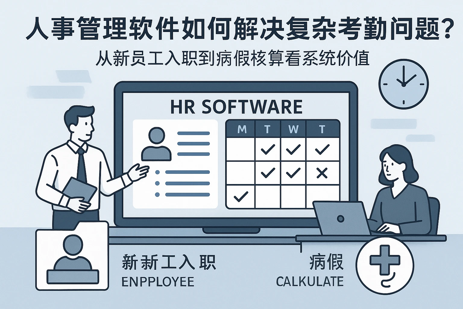 人事管理软件如何解决复杂考勤问题?从新员工入职到病假核算看系统价值