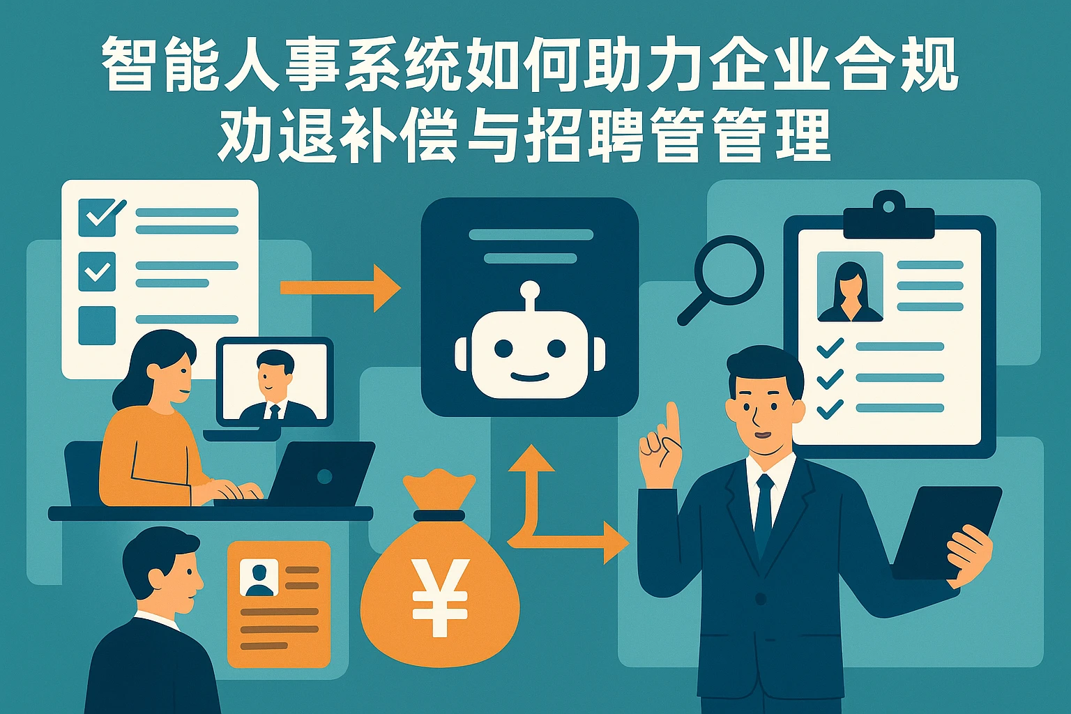 智能人事系统如何助力企业合规处理劝退补偿与招聘管理