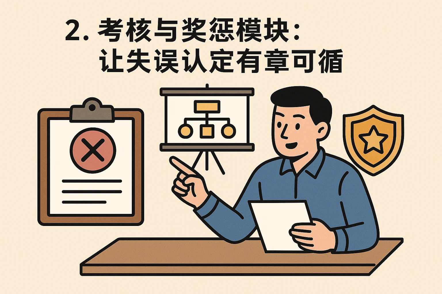 2. 考核与奖惩模块：让失误认定有章可循