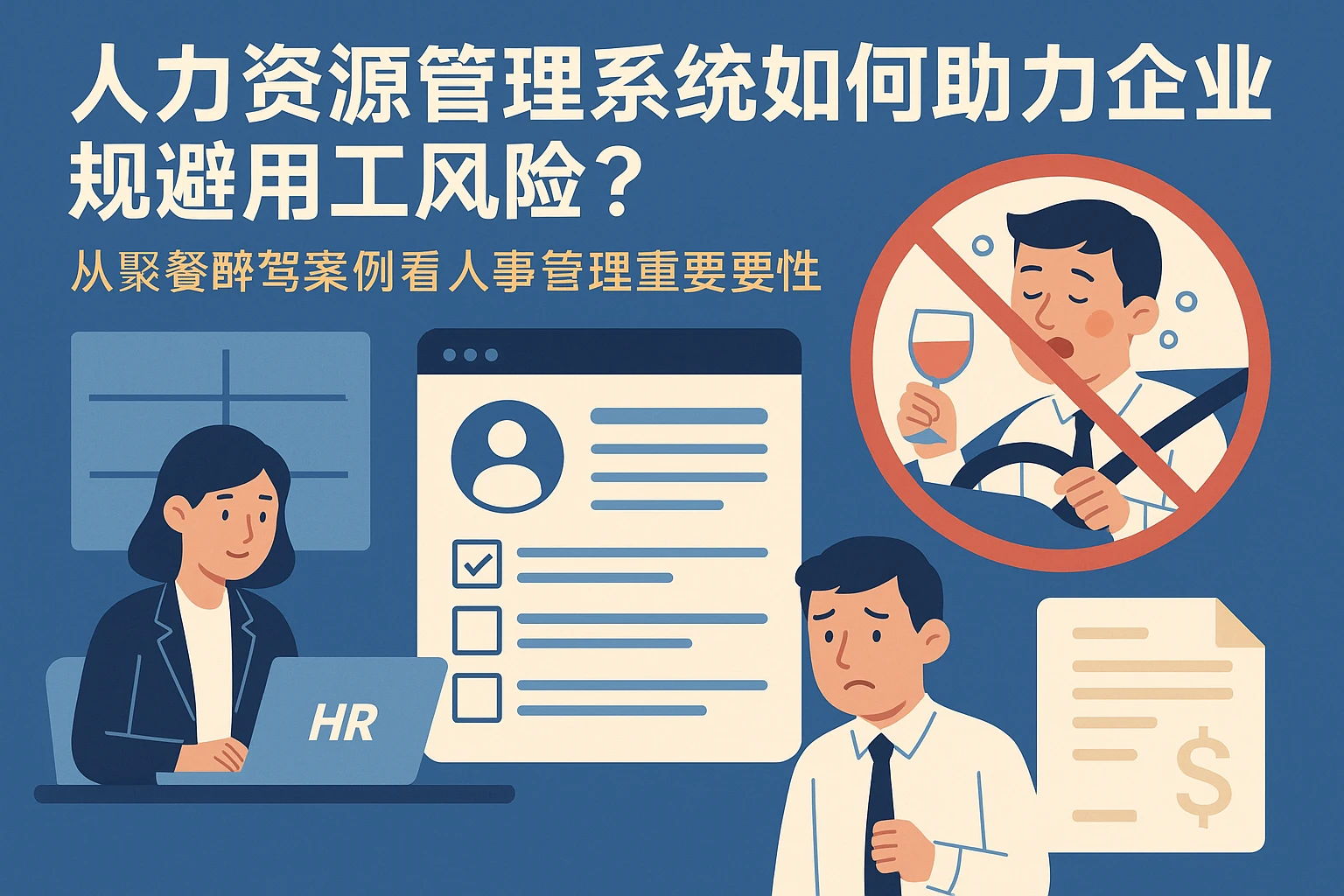 人力资源管理系统如何助力企业规避用工风险?从聚餐醉驾案例看人事管理的重要性