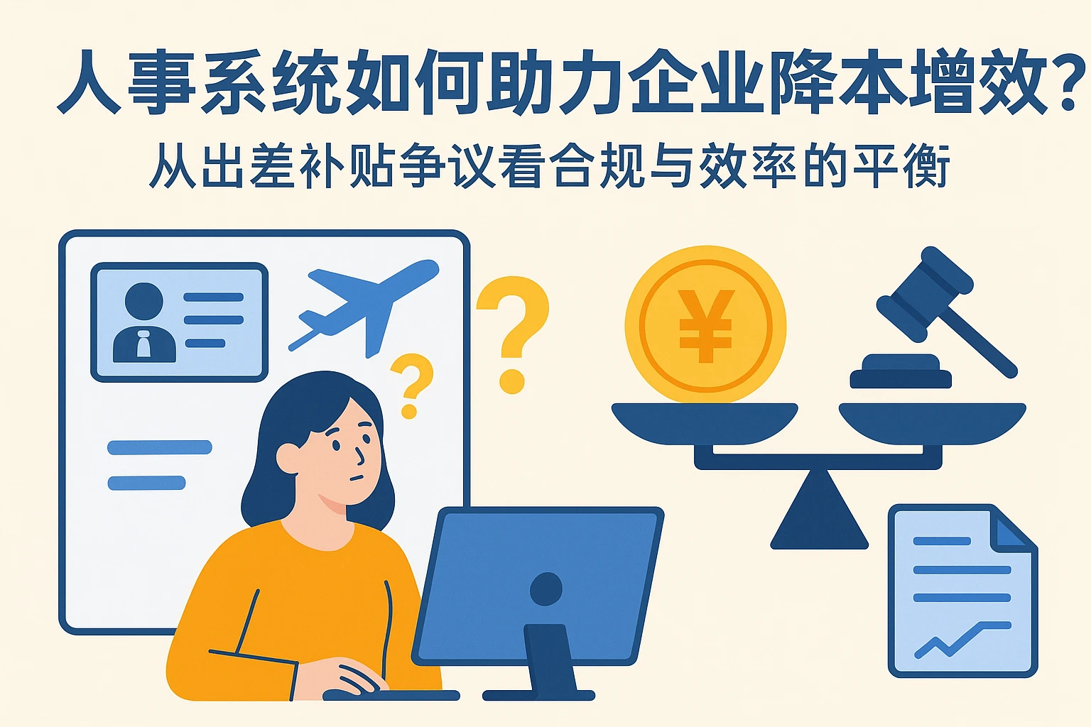 人事系统如何助力企业降本增效？从出差补贴争议看合规与效率的平衡