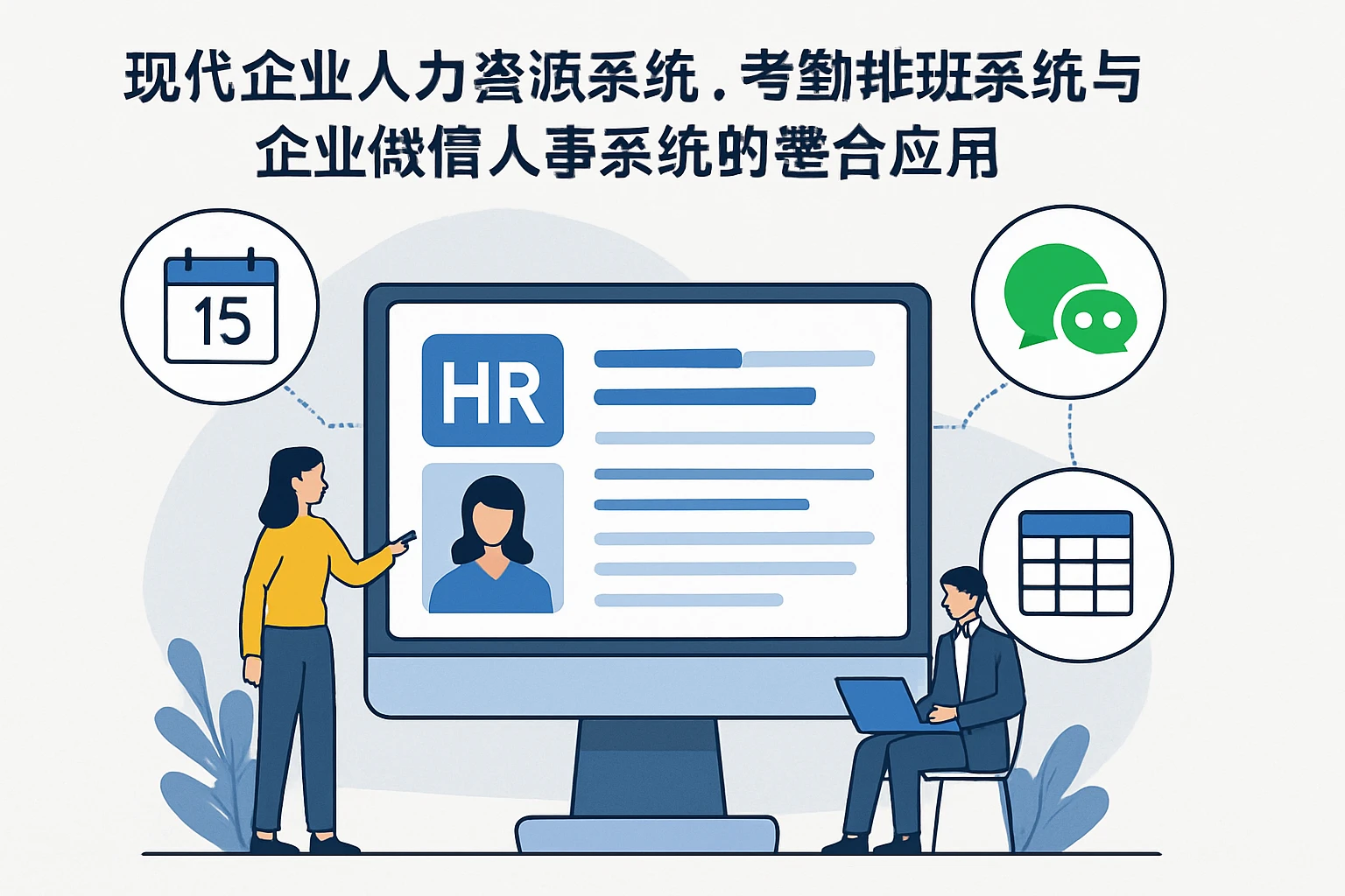 现代企业人力资源系统、考勤排班系统与企业微信人事系统的整合应用