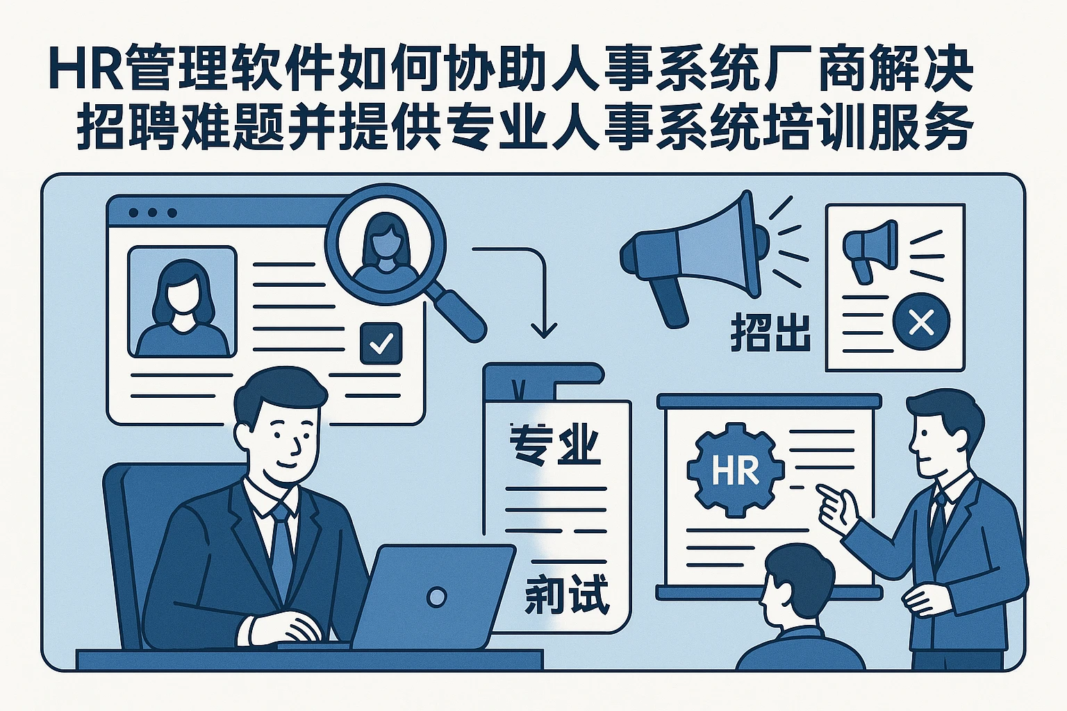 HR管理软件如何协助人事系统厂商解决招聘难题并提供专业人事系统培训服务