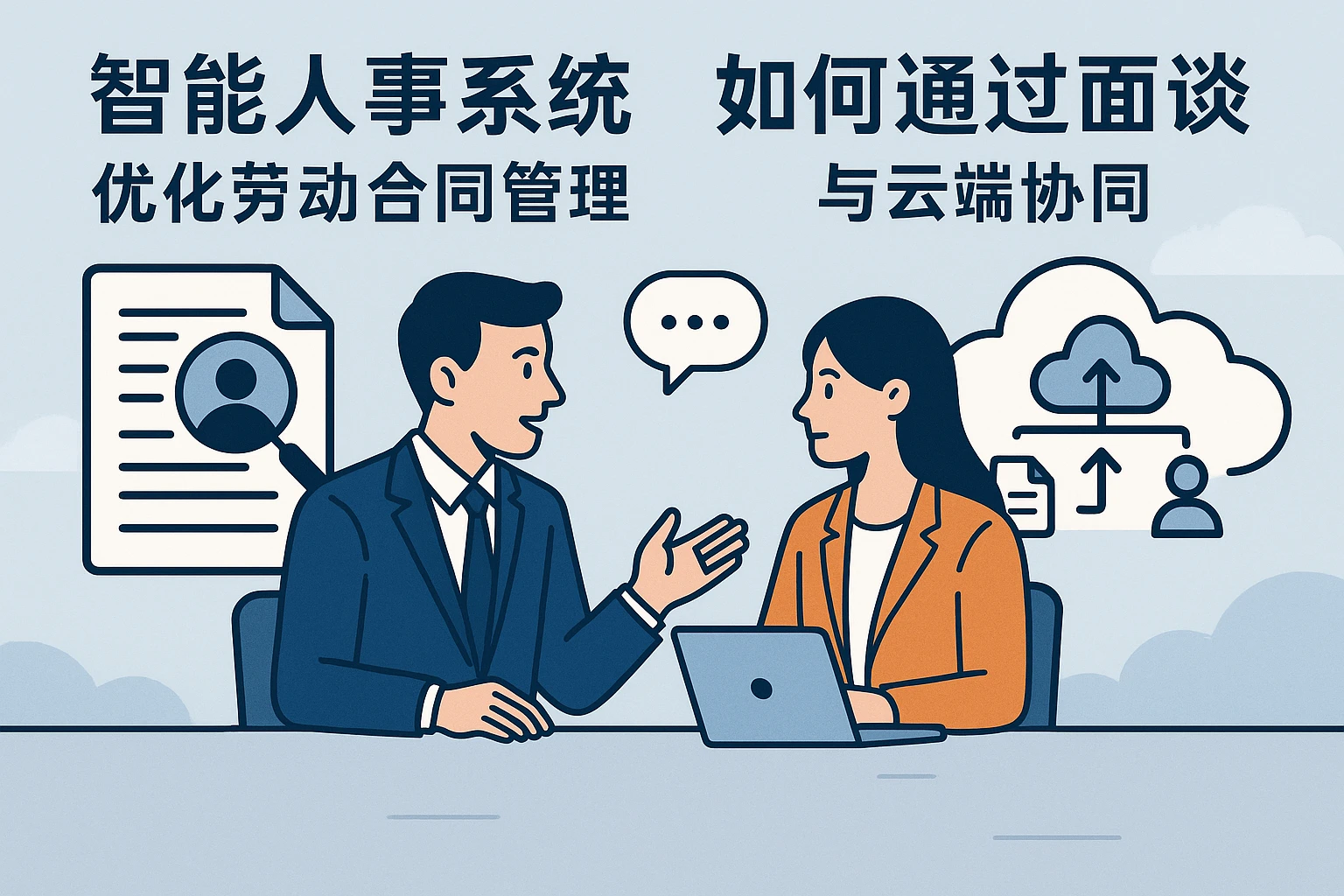 智能人事系统如何通过面谈优化劳动合同管理与云端协同