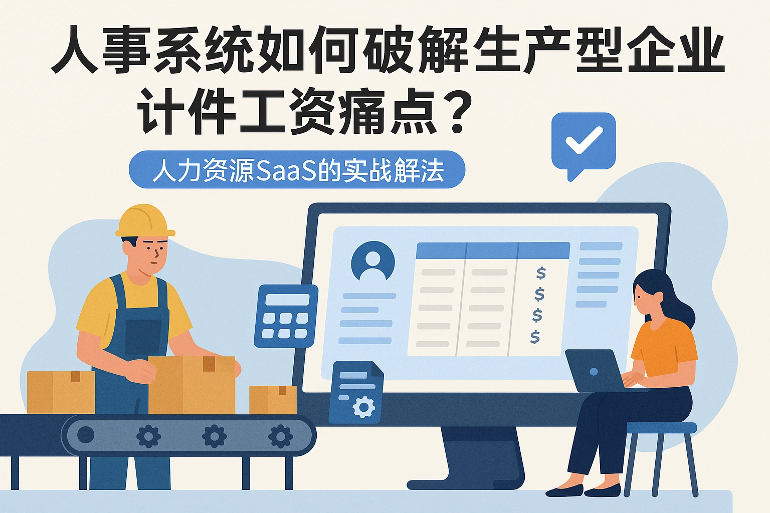 人事系统如何破解生产型企业计件工资痛点?人力资源SaaS的实战解法