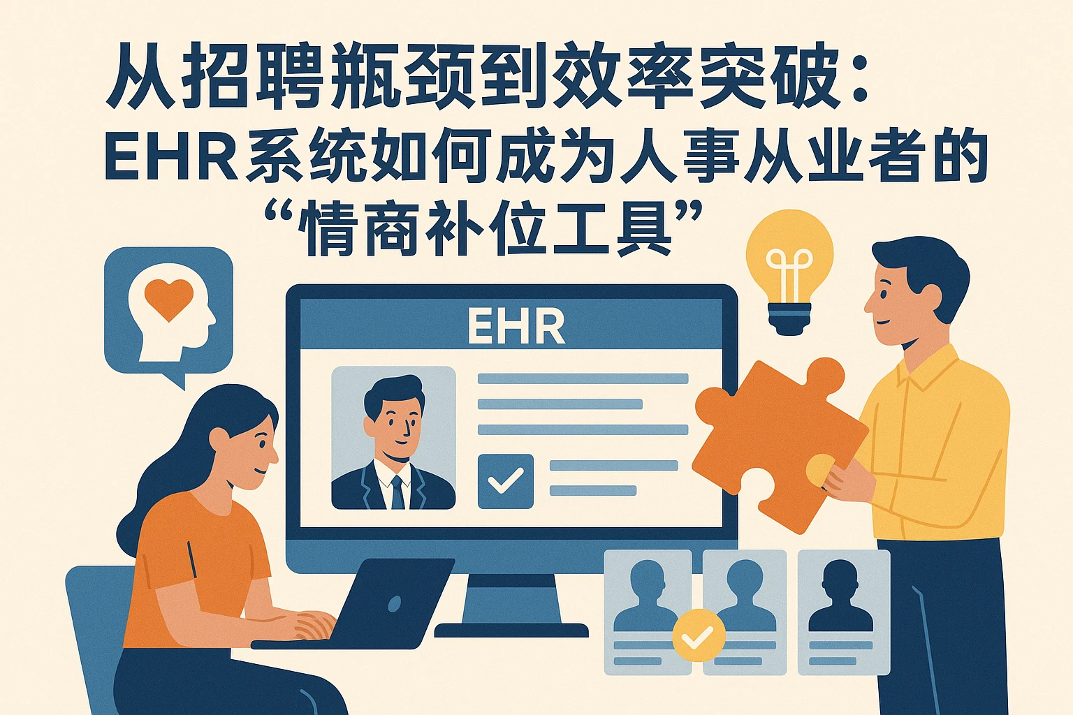 从招聘瓶颈到效率突破:EHR系统如何成为人事从业者的“情商补位工具”