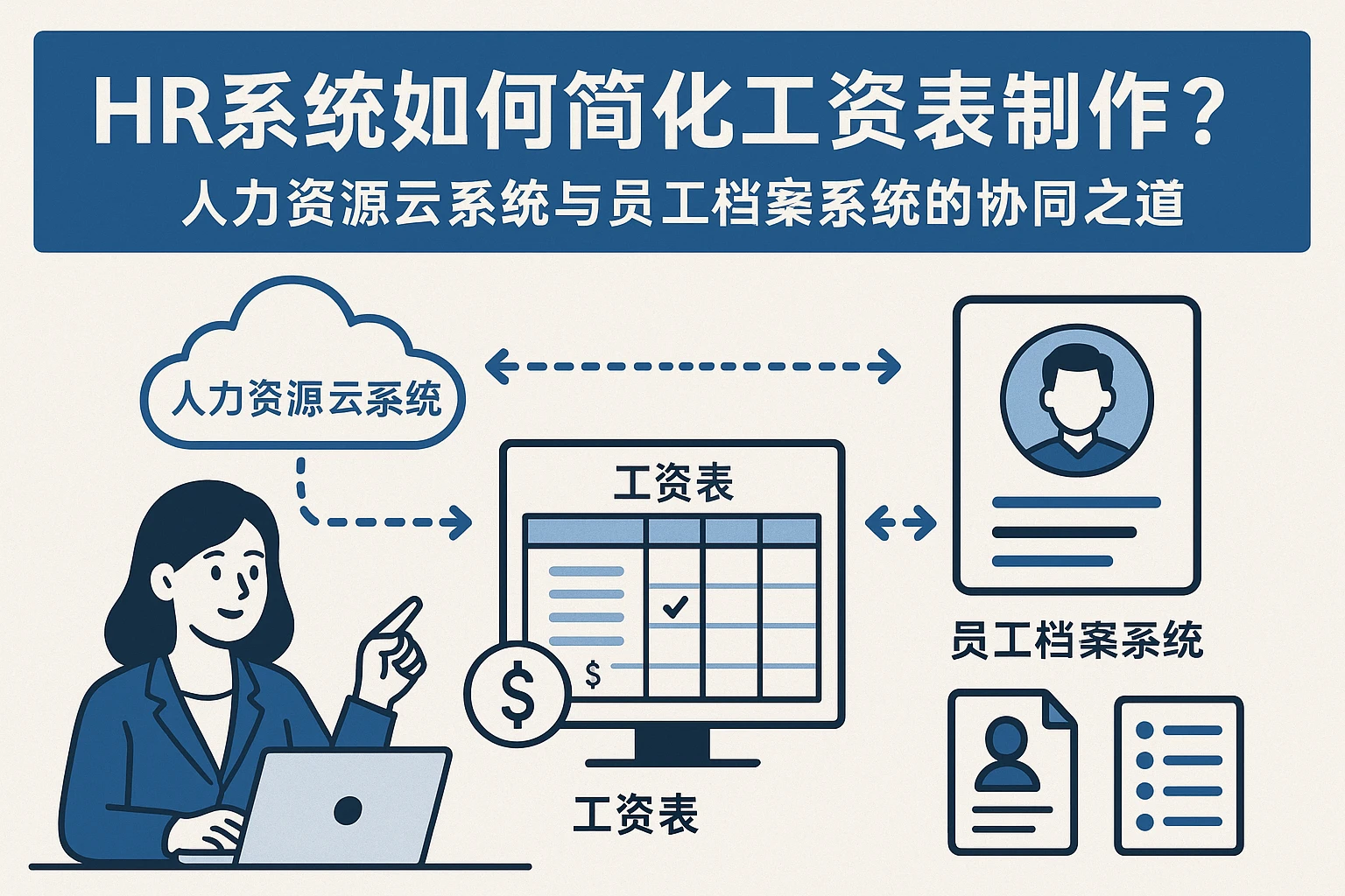 HR系统如何简化工资表制作？人力资源云系统与员工档案系统的协同之道