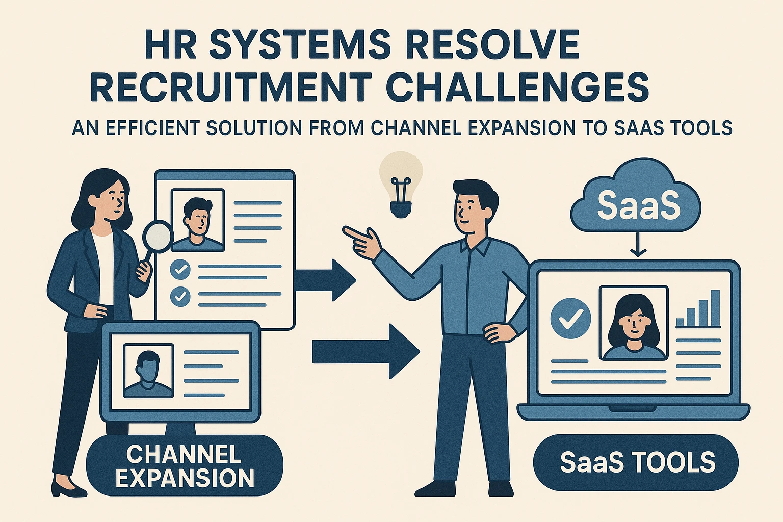 人力资源系统破解招聘困局:从渠道拓展到SaaS工具的高效解决方案