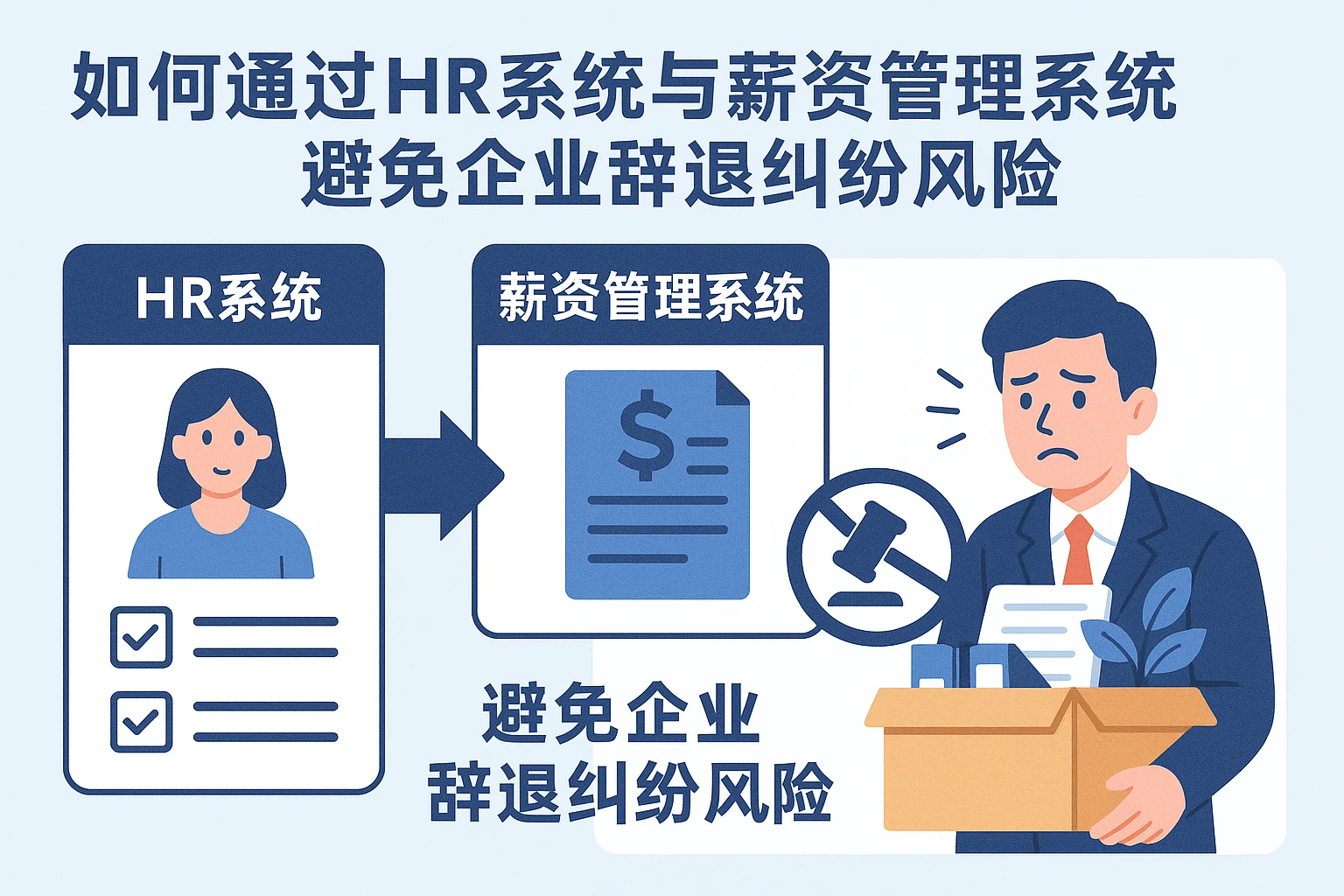 如何通过HR系统与薪资管理系统避免企业辞退纠纷风险