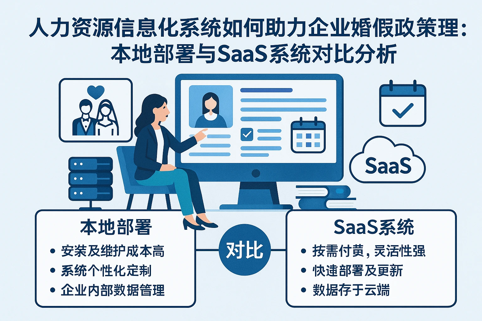 人力资源信息化系统如何助力企业婚假政策管理：本地部署与SaaS系统对比分析