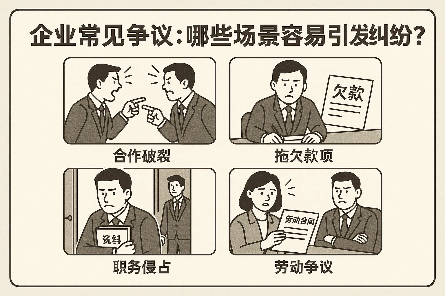 2. 企业常见争议:哪些场景容易引发纠纷?