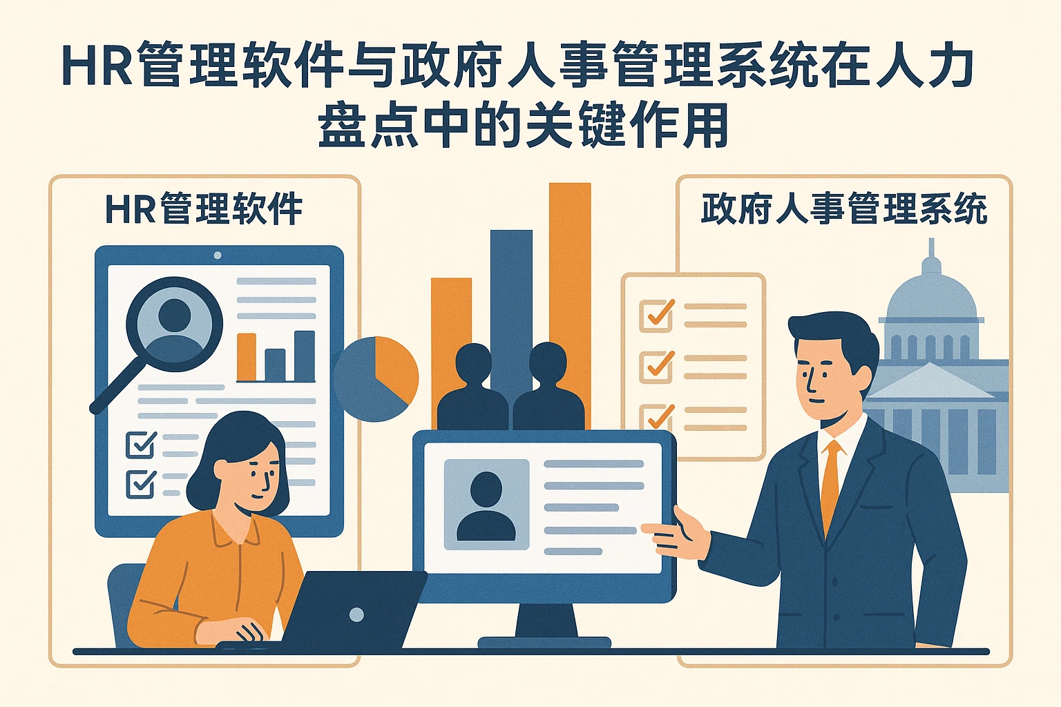 HR管理软件与政府人事管理系统在人力盘点中的关键作用