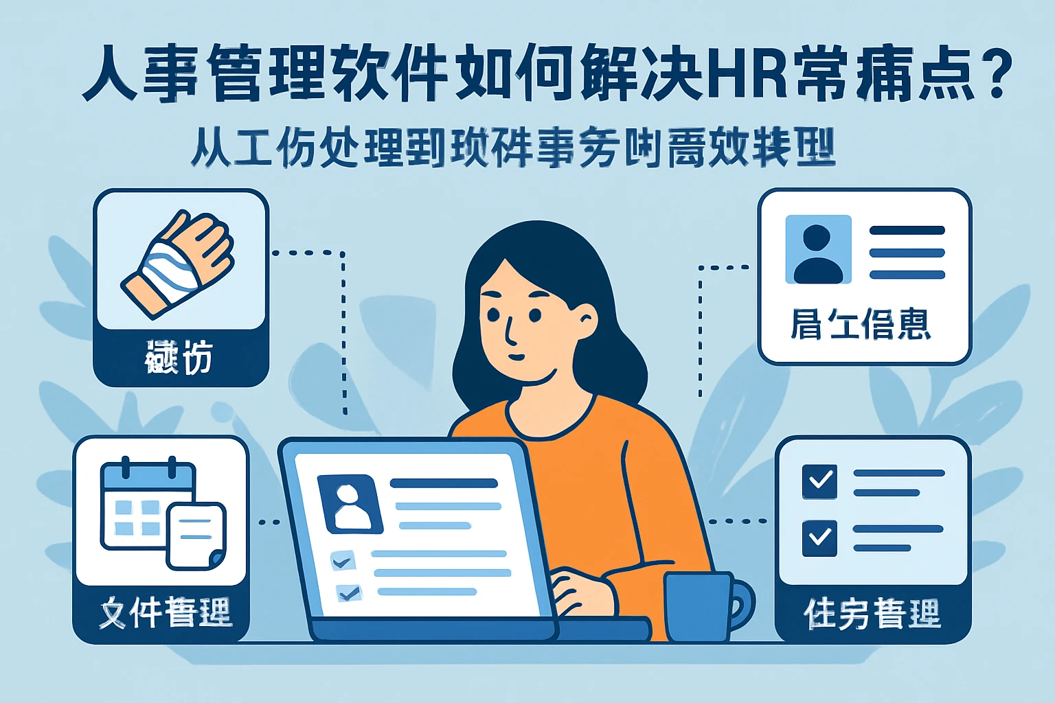 人事管理软件如何解决HR日常痛点?从工伤处理到琐碎事务的高效转型