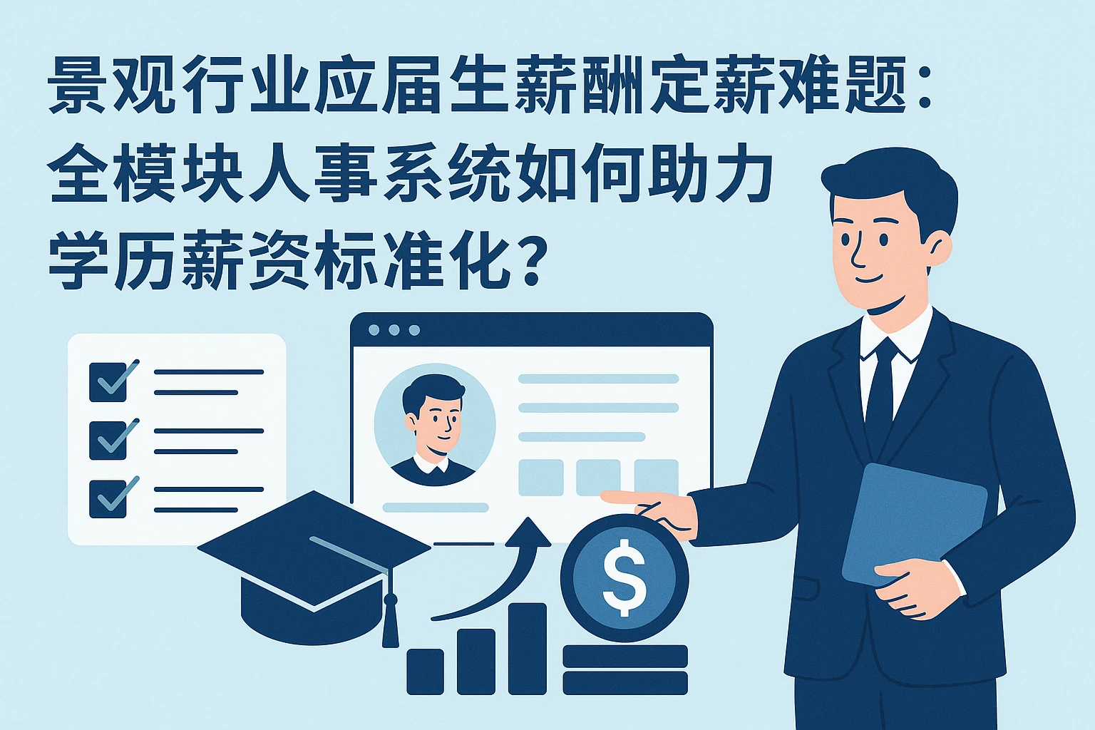 景观行业应届生薪酬定薪难题：全模块人事系统如何助力学历薪资标准化？