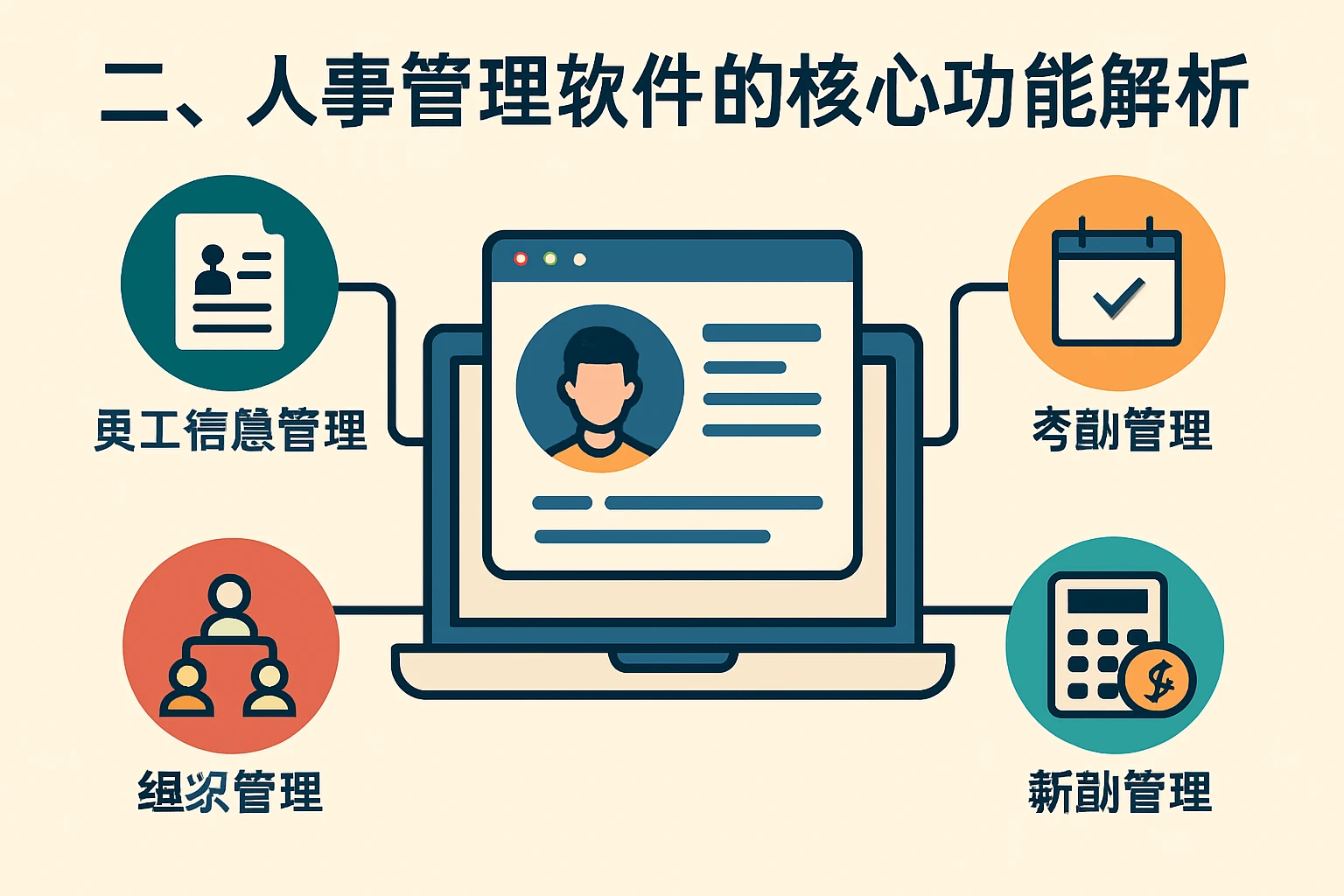 二、人事管理软件的核心功能解析