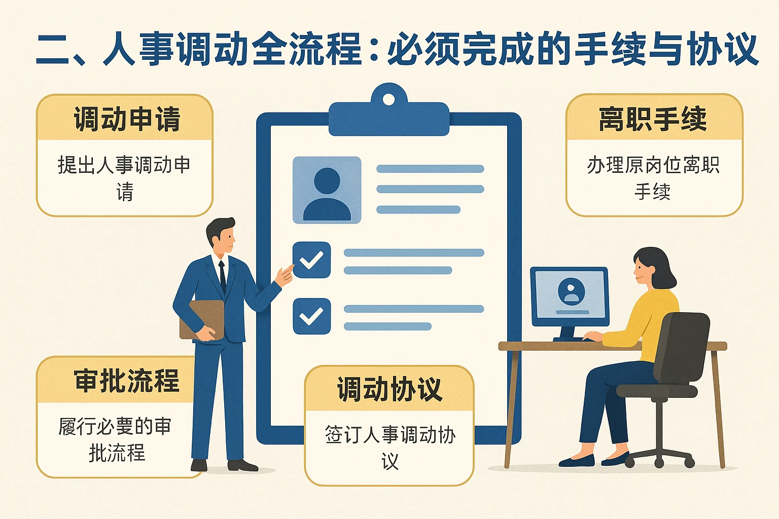 二、人事调动全流程:必须完成的手续与协议