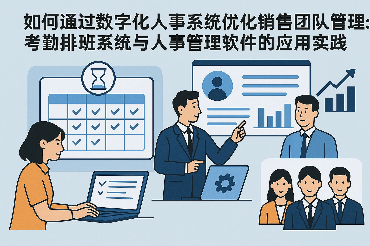 如何通过数字化人事系统优化销售团队管理：考勤排班系统与人事管理软件的应用实践
