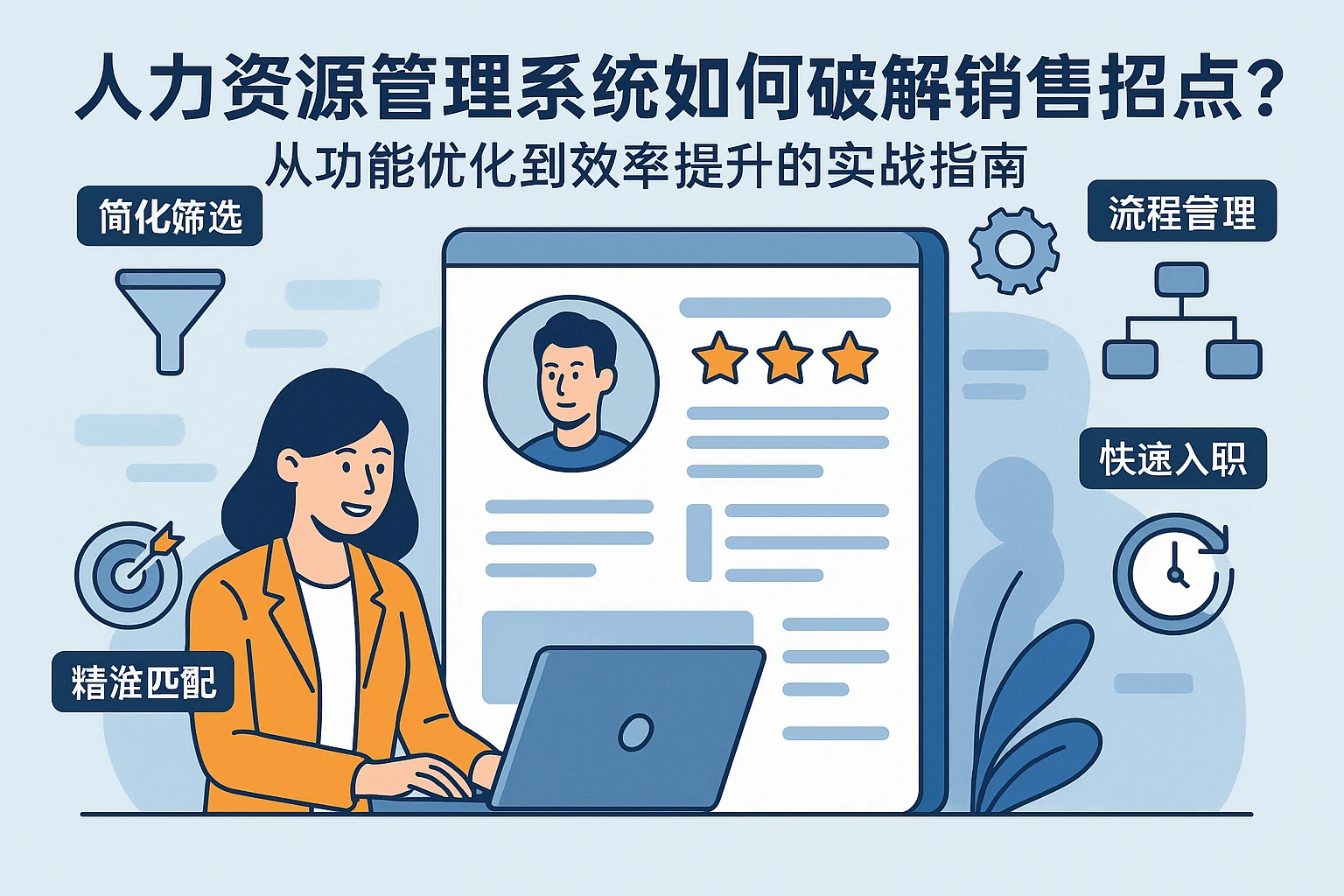 人力资源管理系统如何破解销售招聘痛点？从功能优化到效率提升的实战指南
