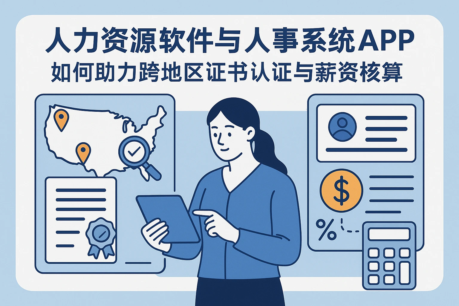 人力资源软件与人事系统APP如何助力跨地区证书认证与薪资核算