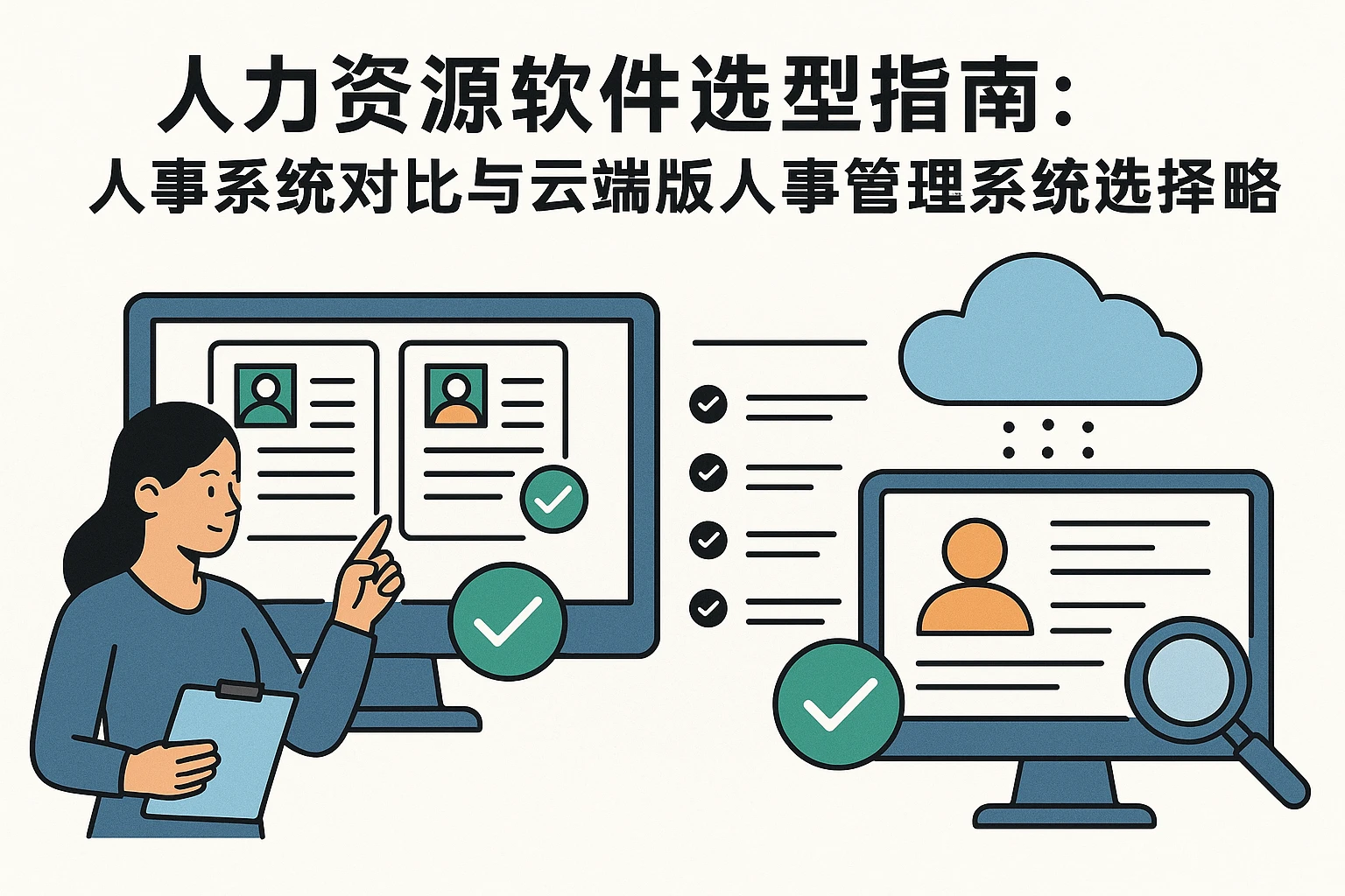 人力资源软件选型指南：人事系统对比与云端版人事管理系统选择攻略