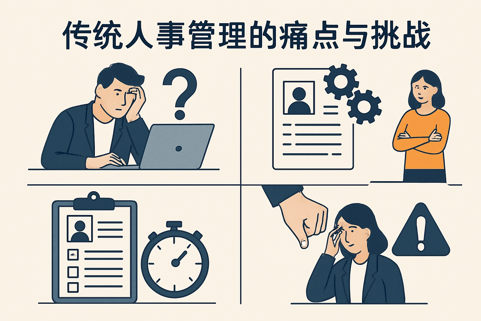 传统人事管理的痛点与挑战