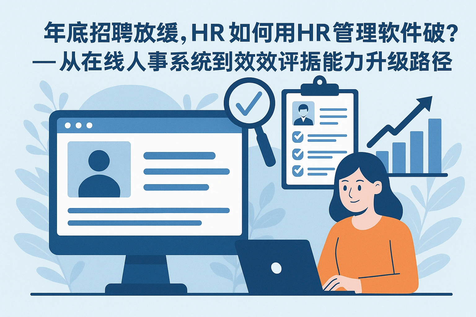 年底招聘放缓期，HR如何用HR管理软件破解危机？——从在线人事系统到绩效考评的能力升级路径