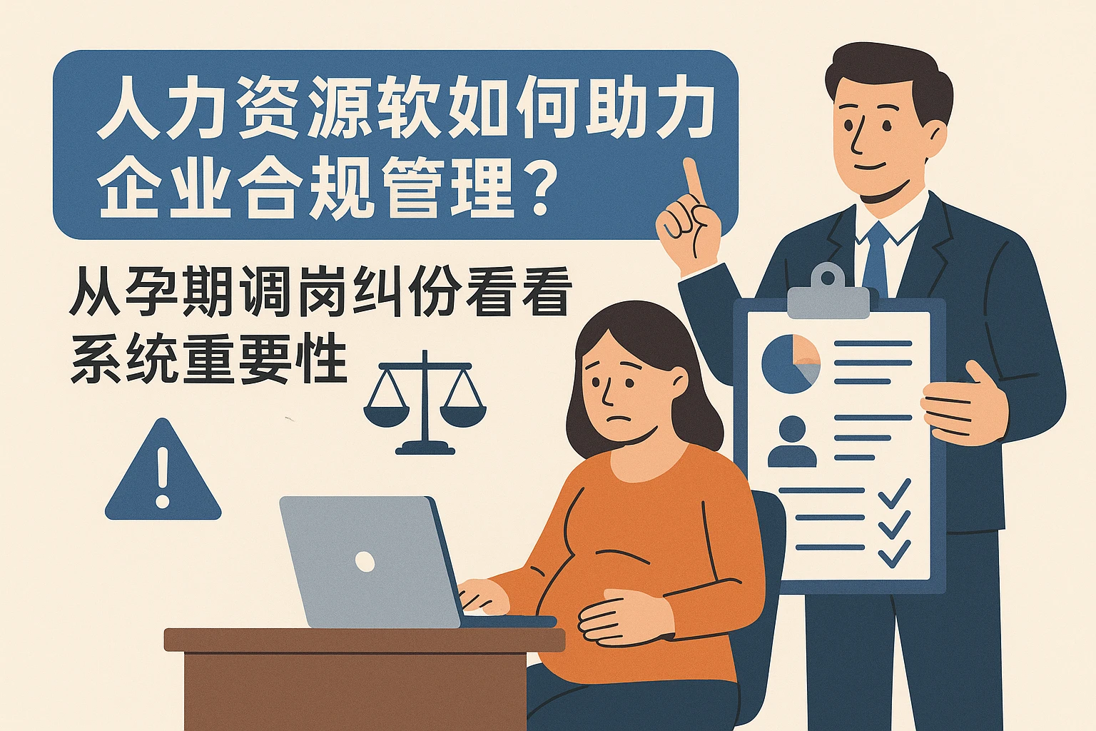 人力资源软件如何助力企业合规管理?从孕期调岗纠纷看系统的重要性