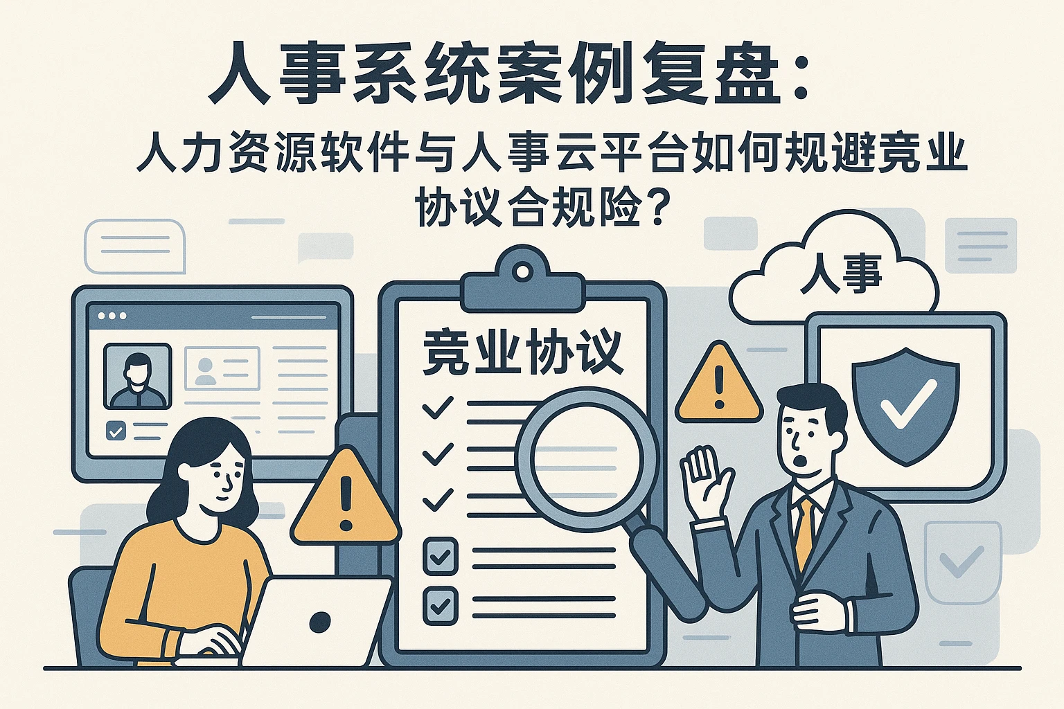 人事系统案例复盘：人力资源软件与人事云平台如何规避竞业协议合规风险？