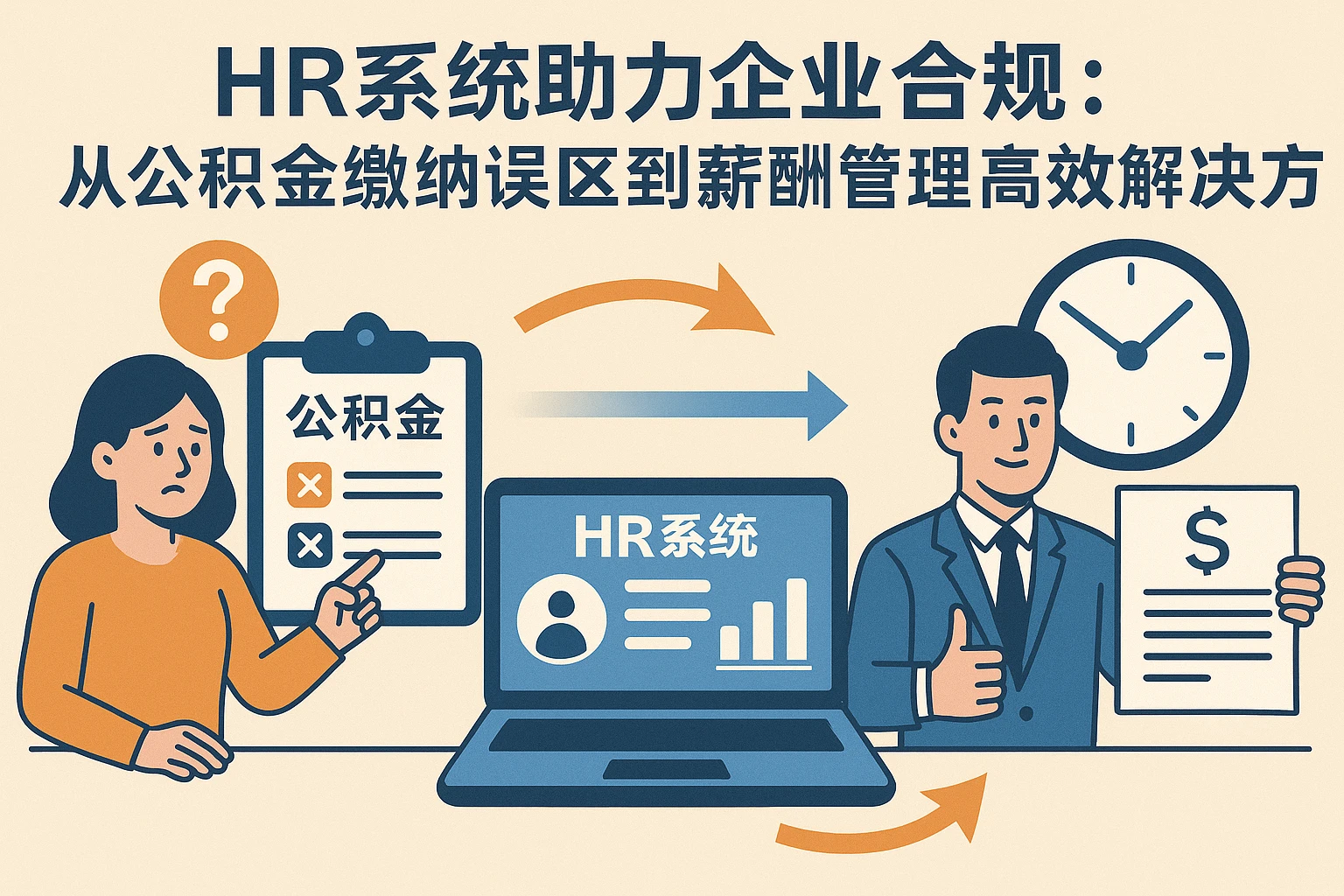 HR系统助力企业合规：从公积金缴纳误区到薪酬管理高效解决方案