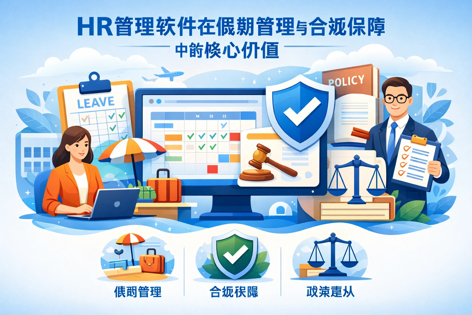 HR管理软件在假期管理与合规保障中的核心价值
