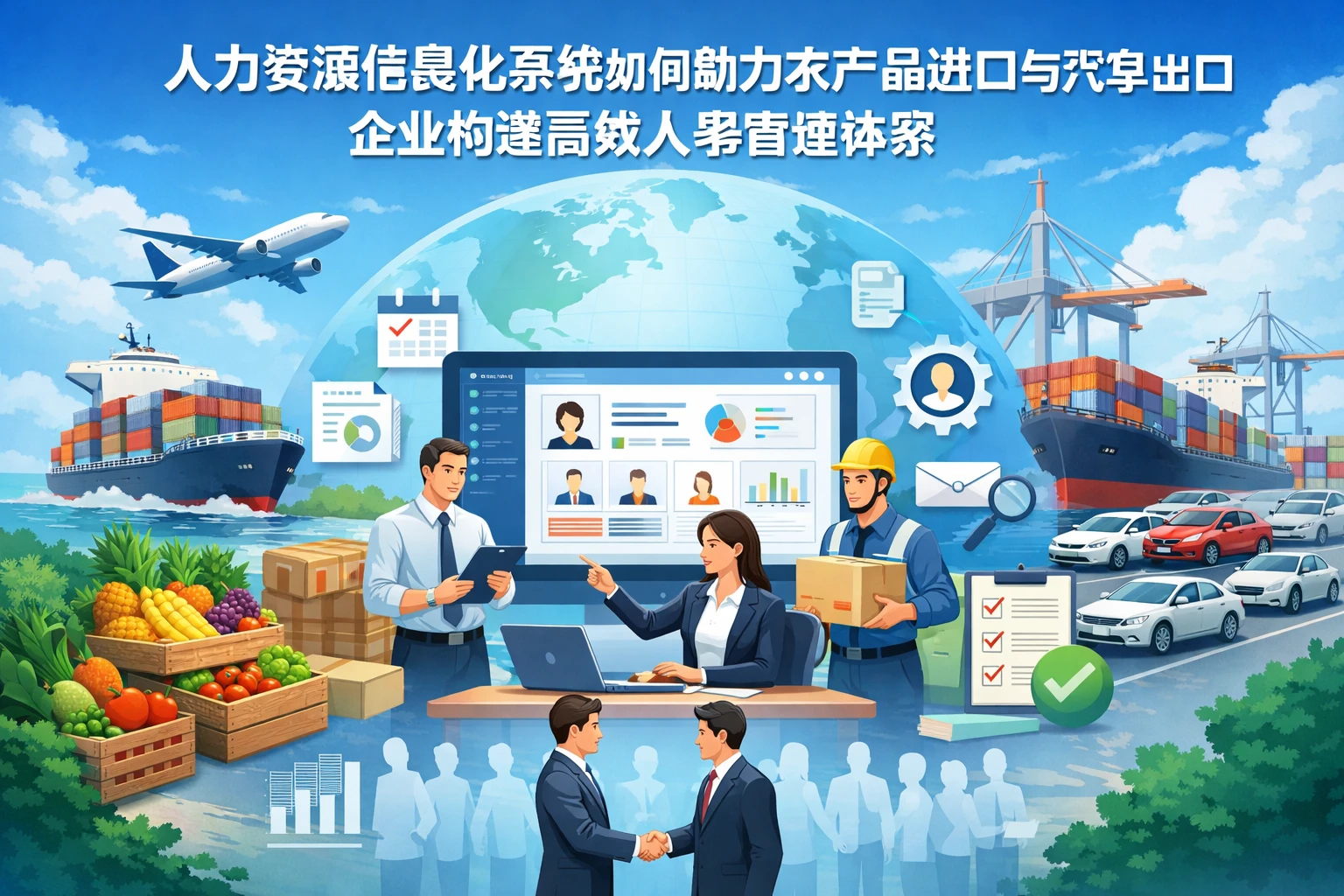 人力资源信息化系统如何助力农产品进口与汽车出口企业构建高效人事管理体系
